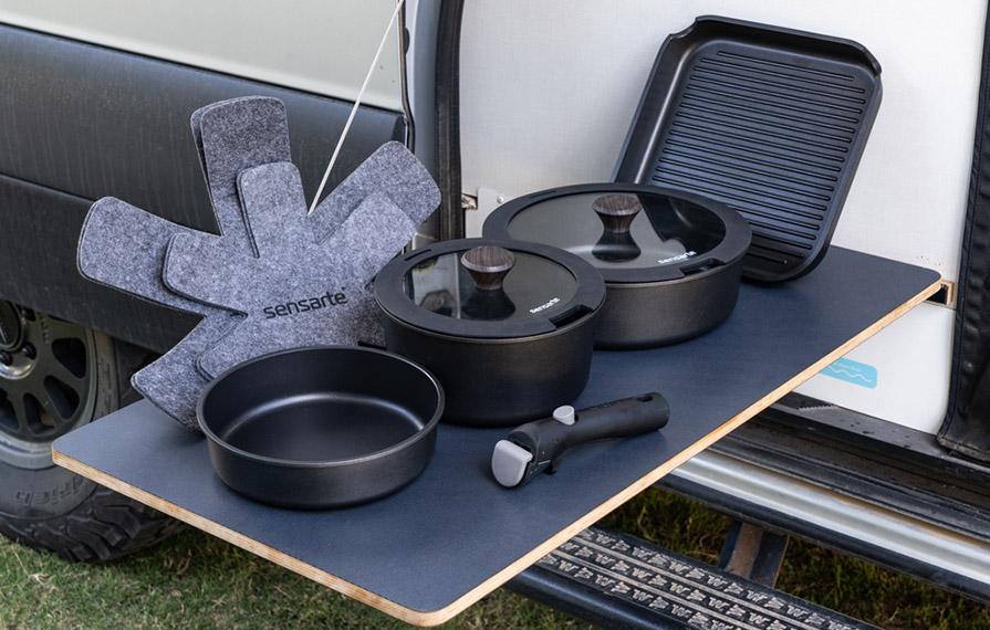 Compact multi purpose RV cooking tools