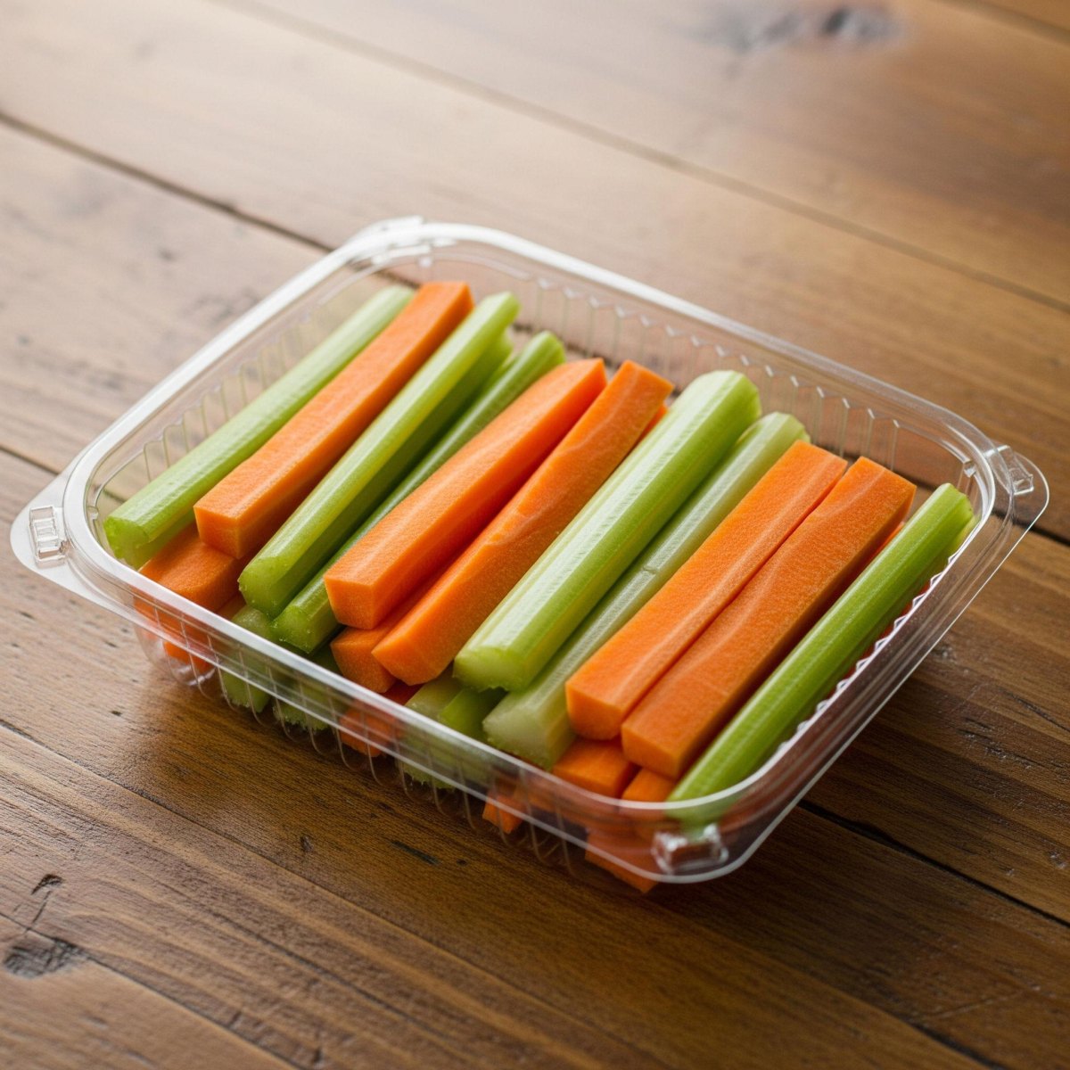 Vegetable sticks packed for hiking