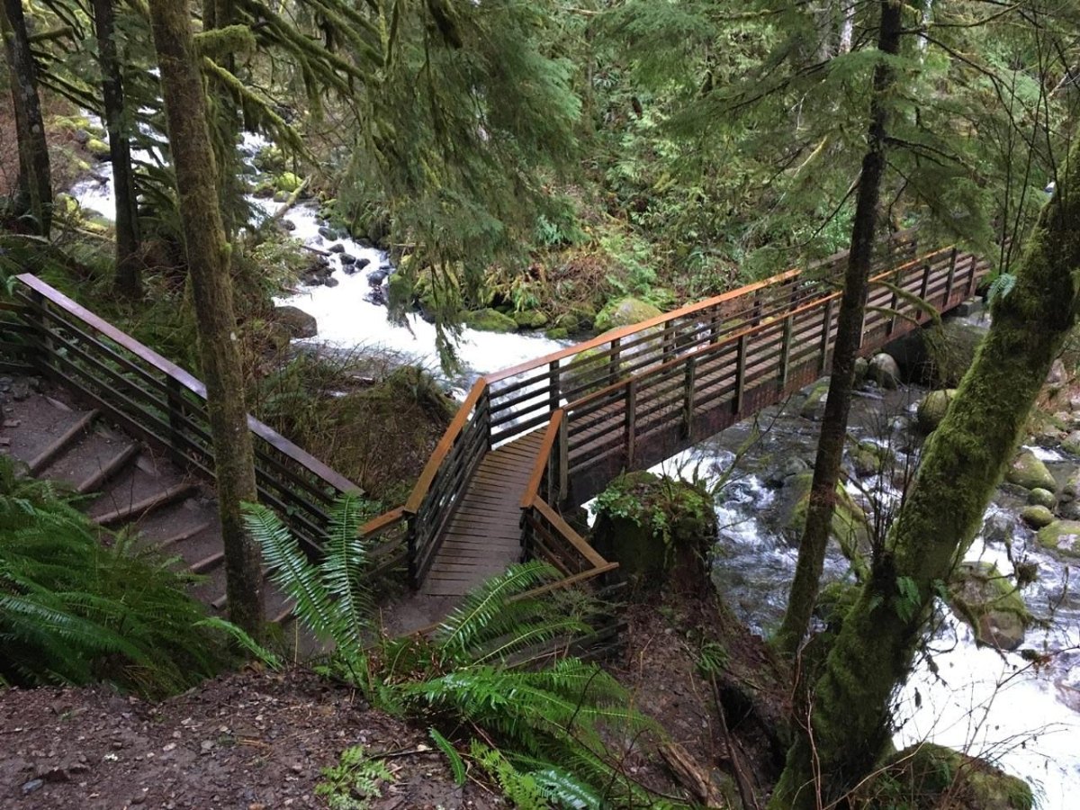 Wallace Falls state park waterfall