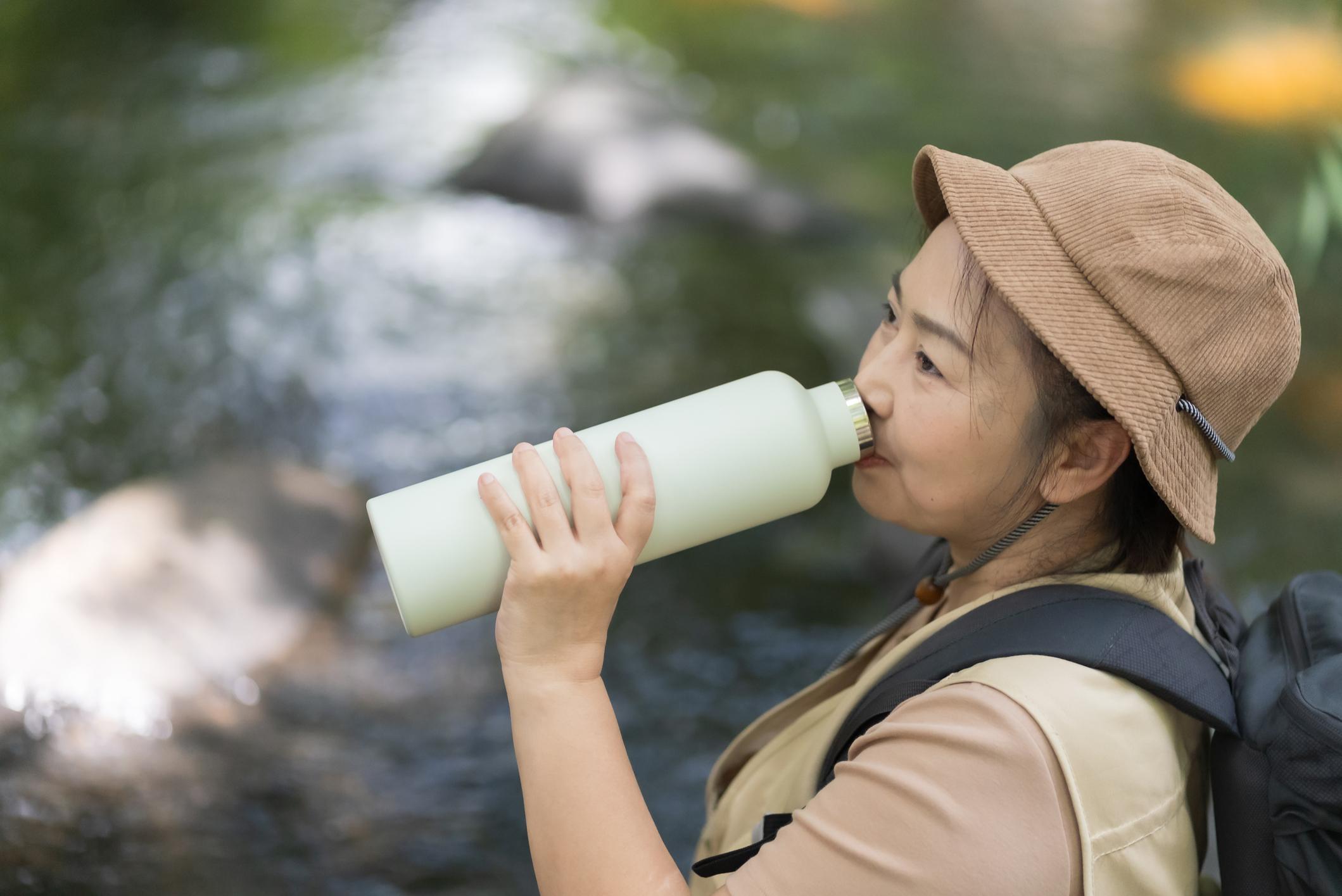 Reusable water bottle for travel