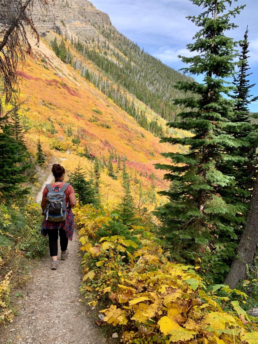 Waterton Lakes autumn hiking landscape