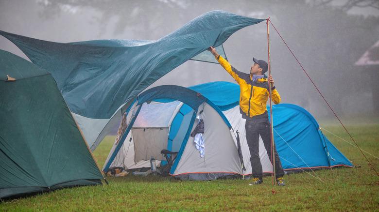 Camping weather protection equipment