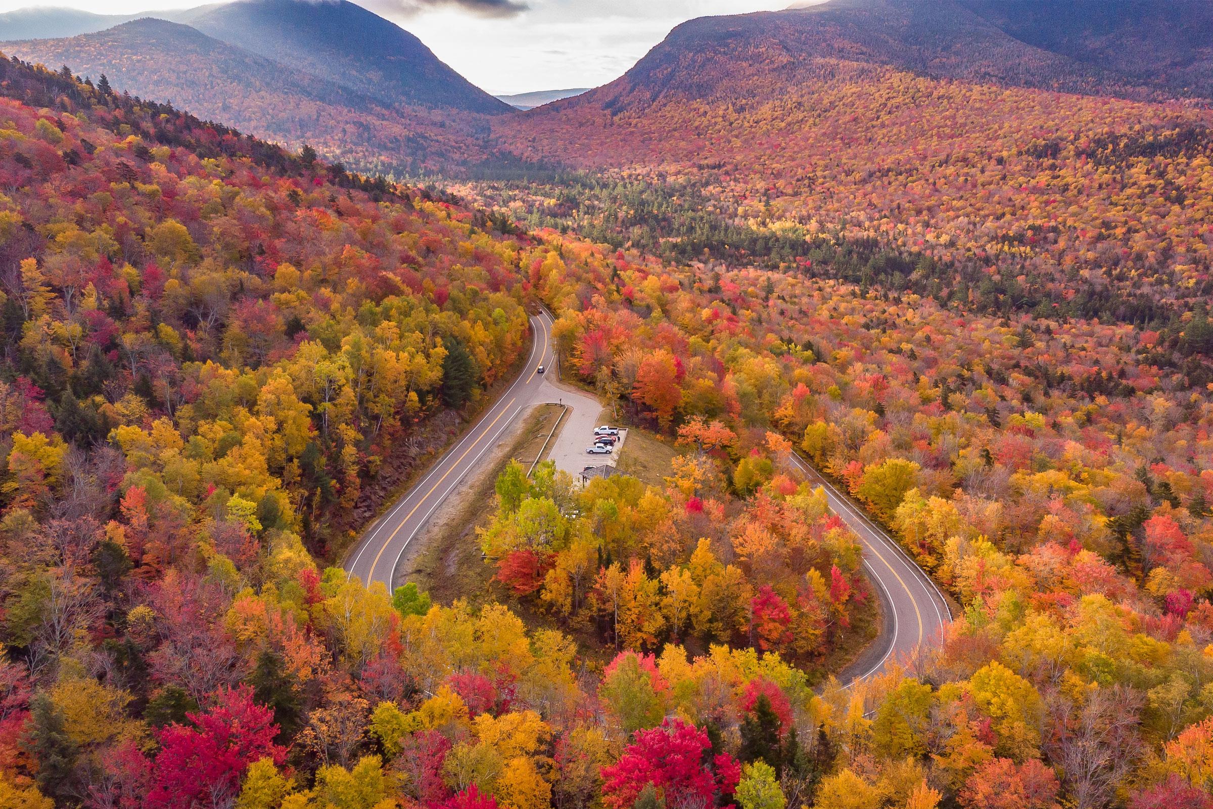 White Mountains autumn scenic drive